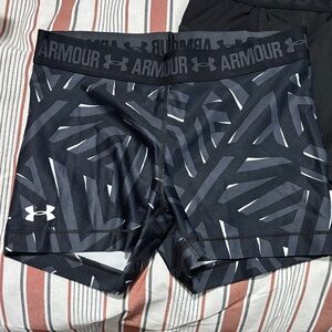 Under Armour Black and White Graphic Shorts